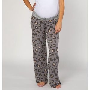 PinkBlush maternity PJ leopard pants